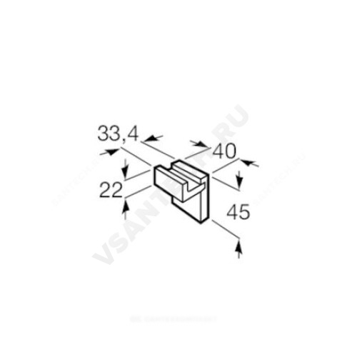 Крючок Rubik Roca Артикул 54097 фото 2 Крючок Rubik Roca Артикул 54097 фото 2