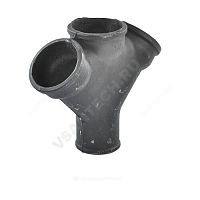 Крестовина чугун канализационная 1-плоскостная 45гр косая ГОСТ 6942-98 (арт.  18383)