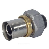 Соединитель МП латунь пресс с накидной гайкой RM179E Giacomini (арт.  35156)