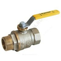 Кран шаровой латунь никель газ R734LG ВР/НР полнопроходной рычаг Giacomini (арт.  59152)