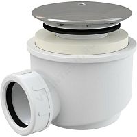 Сифон для поддона h=72мм слив крышка D=91мм Alca Plast (арт.  51764)