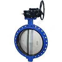 Затвор дисковый поворотный чугун межфл диск чугун манжета EPDM HT с редуктором VPE4408-08EP Tecofi (арт.  41031)