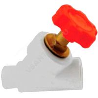 Клапан (вентиль) PP-R 45гр запорный серый внутр/наруж пайка VALFEX (арт.  57975)