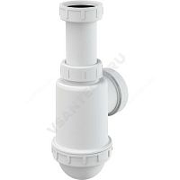 Сифон для кухонной мойки бутылочный без выпуска Alca Plast (арт.  62587)