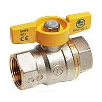 Кран шаровой латунь никель газ R731G ВР полнопроходной бабочка Giacomini (арт.  40072)