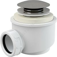 Сифон для поддона h=72мм слив клапан "клик-клак", пробка D=70мм Alca Plast (арт.  28850)