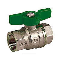 Кран шаровой латунь никель R951W ВР полнопроходной бабочка Giacomini (арт.  59125)