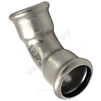 Отвод сталь нерж AISI 316L 45гр пресс Inoxpres RM (арт.  34034)