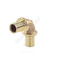 Угольник для PE-X труб аксиальный бронза 90гр RAUTITAN PLATINUM RX Rehau (арт.  35619)