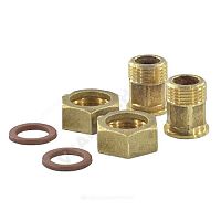 Комплект присоединительный латунь НР/нак/гайка РОС (арт.  29967)