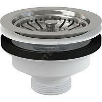 Выпуск для кухонной мойки с нержавеющей решёткой D=115мм Alca Plast (арт.  52057)
