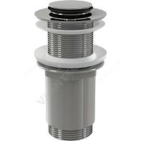 Клапан донный для умывальника хром слив "клик-клак", пробка D=37мм Alca Plast (арт.  52048)