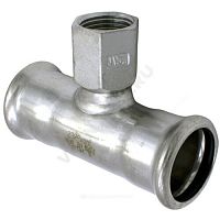Тройник сталь нерж AISI 316L пресс/ВР Inoxpres RM (арт.  34054)