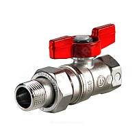 Кран шаровой латунь хром R259D ВР/"американка" бабочка Giacomini (арт.  40215)