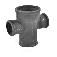 Крестовина чугун канализационная 1-плоскостная 90гр прямая ГОСТ 6942-98 (арт.  18381)