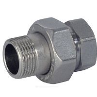 Соединитель латунь американка хром ВР/НР R18 прямой Giacomini (арт.  37597)