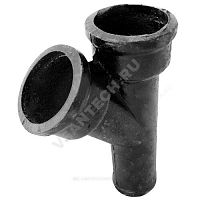 Тройник чугун канализационный 45гр косой ГОСТ 6942-98 (арт.  18371)