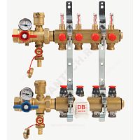 Группа коллекторная латунь с расходомерами R553FKDB Giacomini (арт.  25058)