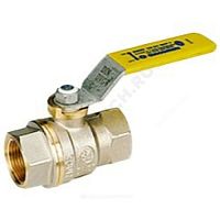 Кран шаровой латунь никель газ R730G ВР полнопроходной рычаг Giacomini (арт.  59138)