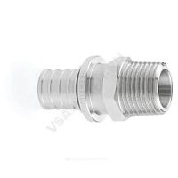 Муфта для PE-X труб аксиальная латунь оц НР RAUTHERM S Rehau (арт.  35783)